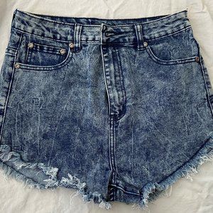 Seductions FD High Waisted Jean Shorts (Size 7)